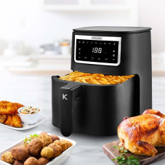 Friteuse sans huile noire 4 L Kitchencook AIRMED4_BLACK