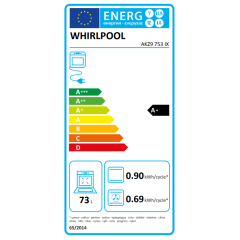 Four encastrable pyrolyse inox 73 L Whirlpool AKZ9753IX
