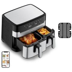 Friteuse sans huile Dual Easy Fry & Grill 5,2L + 3,1L Moulinex EZ905D20