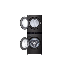 Washtower Lave-linge 17kg et sèche-linge 16kg LG F761TOWERB