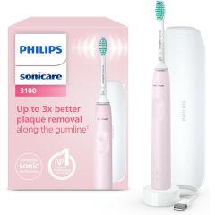 Brosse à dents électrique Rose + Housse de voyage Philips HX3673/11