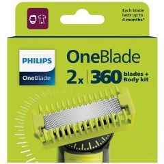 Pack de 2 lames de rechange OneBlade Philips QP624/50