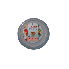 Plat rond 154P001/7144 diamètre 12cm H: 9cm -1,1L - couvercle blanc         