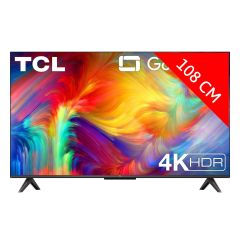 TV LED 4K Google TV 108 cm (43 pouces) TCL 43P731