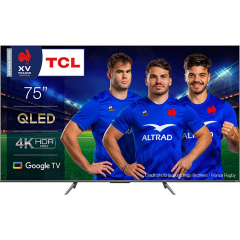 TV QLED 4K UHD 189 cm (75 pouces) Google TV TCL 75C631