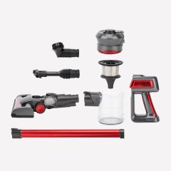Aspirateur balai rouge 2 en 1 sans fil PowerClean Koenig UP620