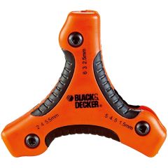Jeu de 9 clés hexagonales avec manche triangulaire Black & Decker BDHT0-71628N