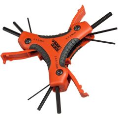 Jeu de 9 clés hexagonales avec manche triangulaire Black & Decker BDHT0-71628N