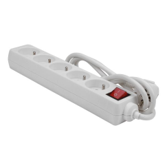 Bloc multiprises 5 prises avec interrupteur Perel EB5S