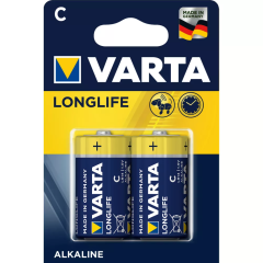 Lot de 2 piles Alcaline C Varta LR14