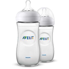 Lot de 2 biberons Natural Avent SCF036/27