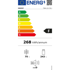 Réfrigérateur 2 portes 318L Indesit TIAA12VSI1