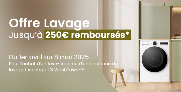Offre de remboursement LG